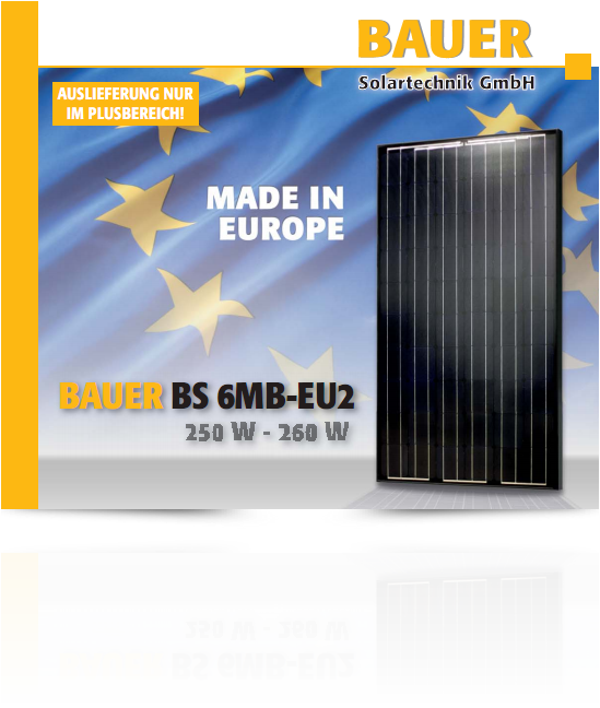 MATRIX importeerd zelf de zwarte zonnepanelen van Bauer Solartechnik GmbH